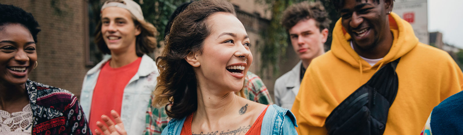 Diverse group of young adults