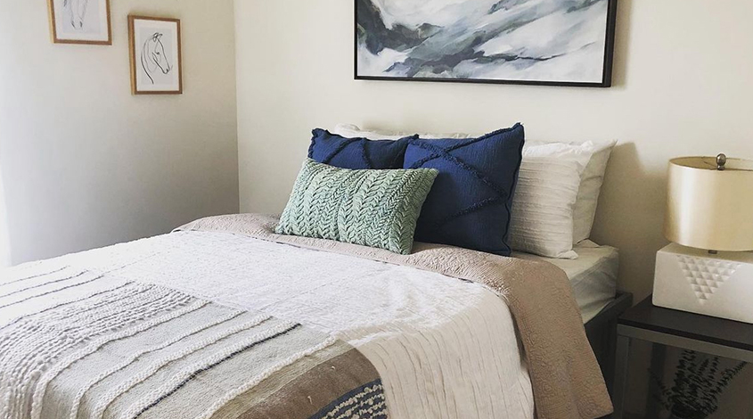 furnished bedroom