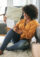 woman relaxing at home